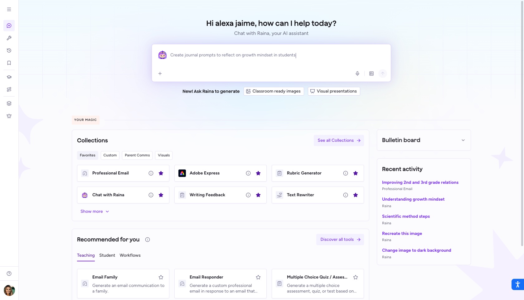 The same redesigned homepage in light mode.