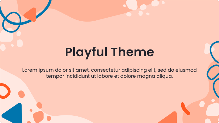 Playful preset theme title slide.